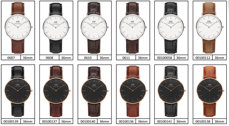 ZEGARKI I BRANSOLETKI DANIEL WELLINGTON Z ALIEXPRESS kopie 1:1